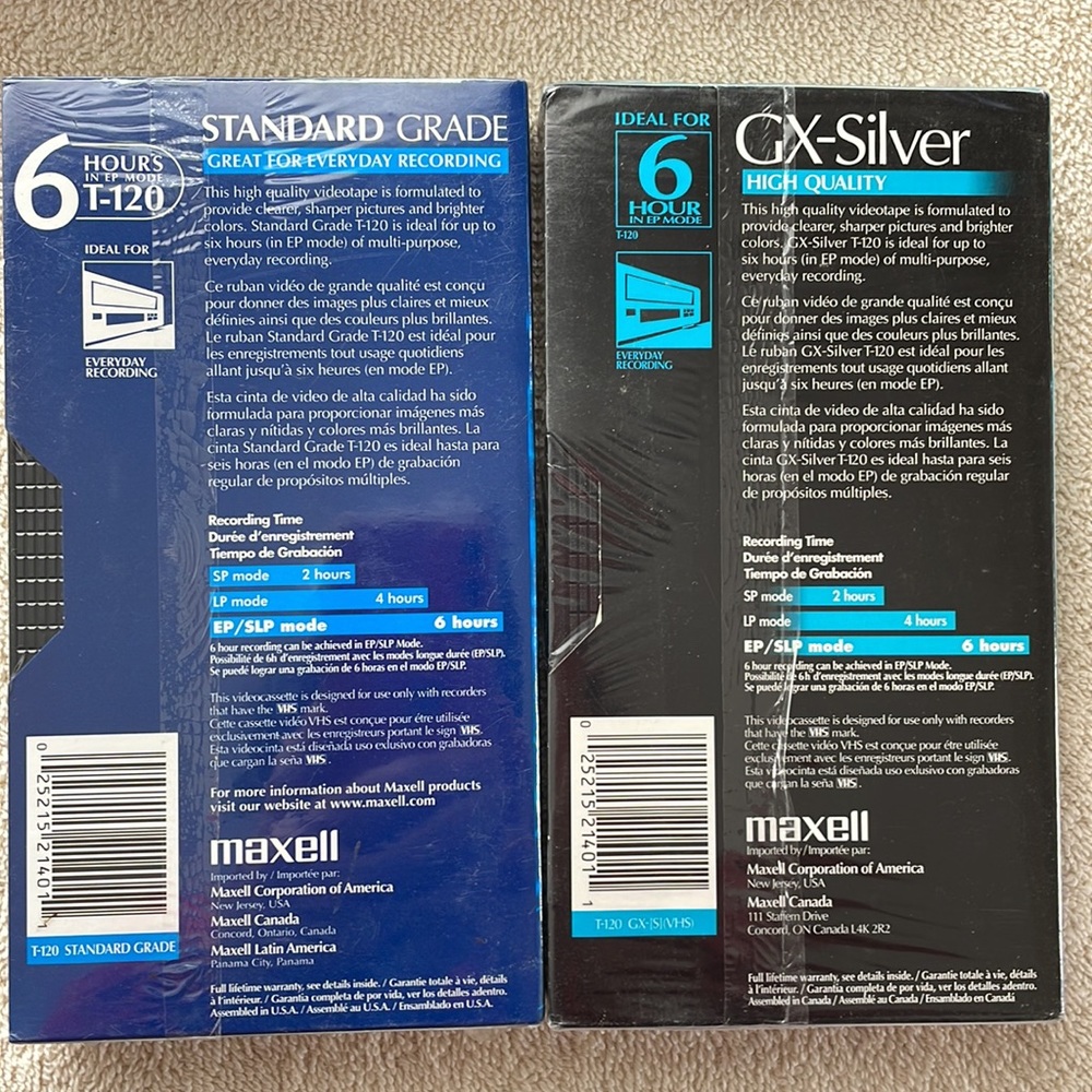 Eight Sealed Maxell VHS Standard Grade Tapes - Picture 4 of 4